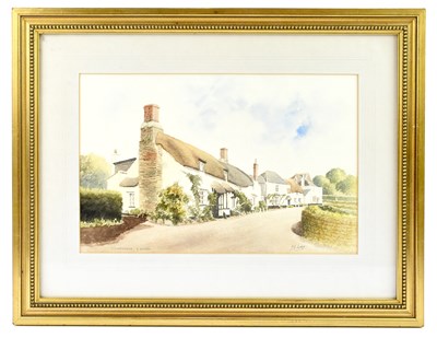 Lot 734 - F G LODGE; watercolour, 'Stockenham, Devon',...