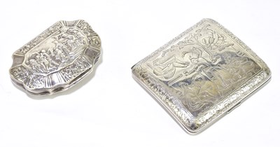 Lot 1149 - A late 18th century white metal shell moulded...