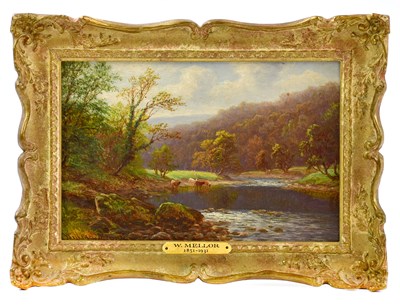 Lot 780 - WILLIAM MELLOR (1851-1931); oil on board,...