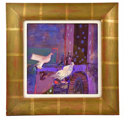 Lot 742 - CHRISTINE WOODSIDE RSW; mixed media, 'Julie's...