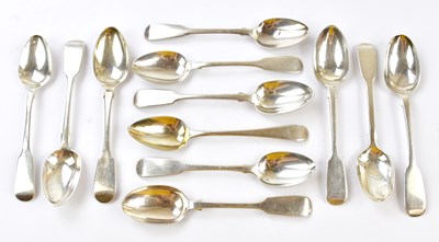 Lot 1206 - Twelve various 19th century hallmarked silver...
