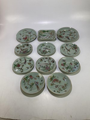 Lot 1818 - Eleven 19th century Chinese Canton plates and...