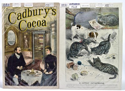 Lot 810 - Two 19th century advertising prints, to...
