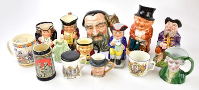 Lot 1339 - A small collection of Toby and character jugs,...