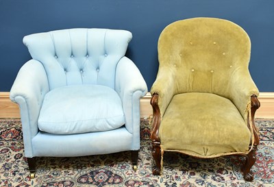 Lot 1605 - A Victorian nursing chair, together with a...