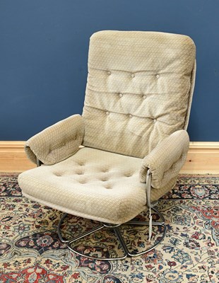 Lot 1690 - A 1970s tubular steel swivel chair (possibly...