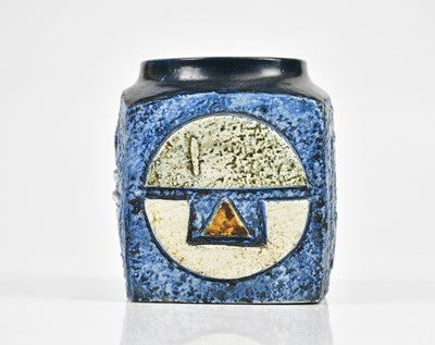 Lot 23 - ANN JONES FOR TROIKA POTTERY; a marmalade jar...