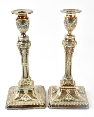 Lot 1008 - A pair of 19th century silver plated...