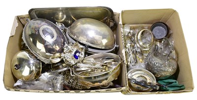 Lot 1009 - A large collection of assorted silver plate...