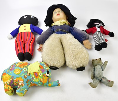 Lot 321 - A group of five plush toys to include a plush...