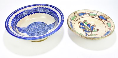 Lot 1247 - An early 19th century cream ground bowl...