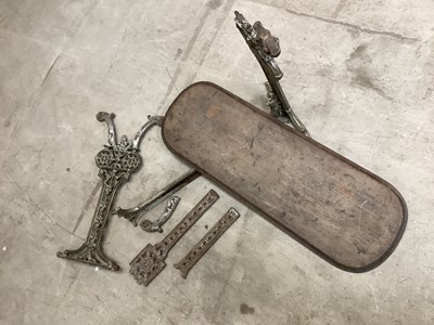 Lot 1524 - A cast iron table (af).