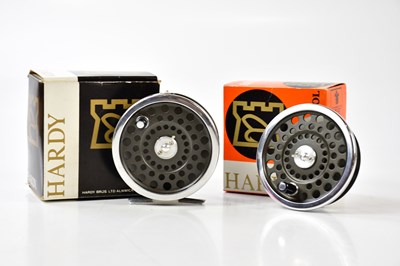 Lot 1380 - HARDY; a Marqui No 6 3 1/4 reel and spare spool