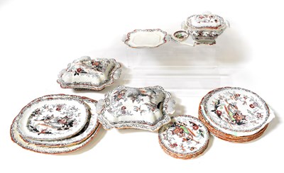 Lot 264 - A Masons Ironstone Willow pattern part dinner...