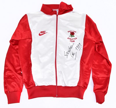 Lot 1103 - SEBASTIAN COE; a signed England Athletics team...