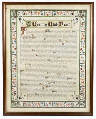 Lot 1006 - MACCLESFIELD INTEREST; a hand written and hand...
