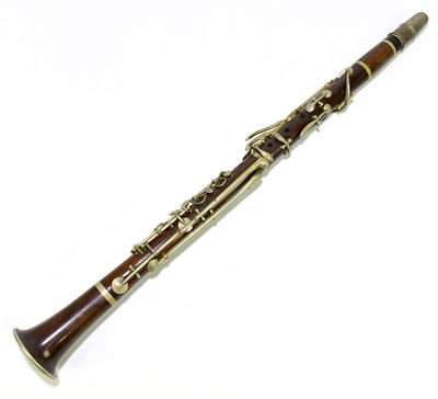 Lot 1113 - C. HOWARTH MAKER LONDON; a rosewood clarinet.