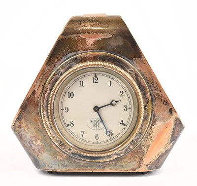 Lot 1479 - SMITHS; an electroplated cased mantel clock,...