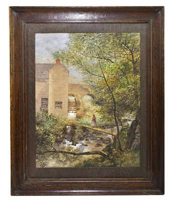 Lot 732 - UNATTRIBUTED; watercolour, water mill,...