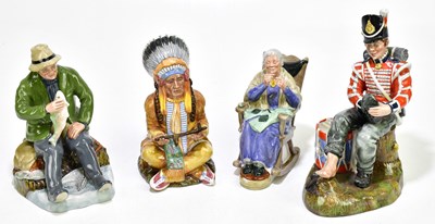 Lot 1377 - ROYAL DOULTON; a group of four figures...
