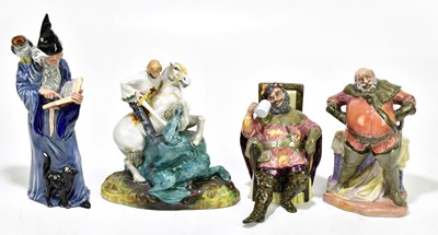 Lot 1384 - ROYAL DOULTON; four figures comprising...