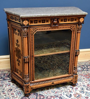 Lot 1526 - A fine Gothic Revival oak ebonised and inlaid...