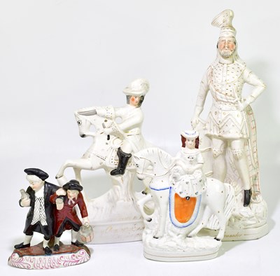 Lot 1243 - Four 19th century and later Staffordshire...
