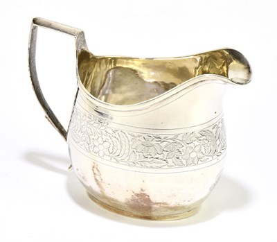 Lot 2372 - A George IV hallmarked silver cream jug with...