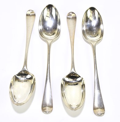 Lot 2287 - A set of four George III hallmarked silver...