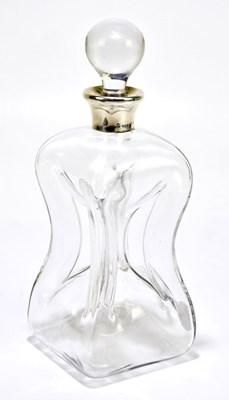 Lot 1211 - ASPREY; a decanter with hallmarked silver...