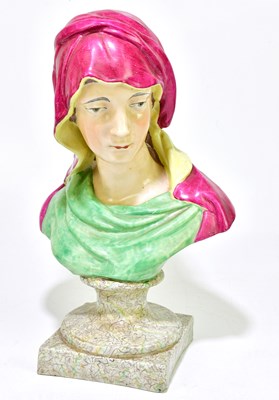 Lot 1308 - A Staffordshire bust of the Madonna, height 37cm