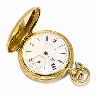 Lot 1759 - An 18ct yellow gold crown wind full Hunter...