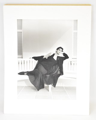 Lot 414 - KARL LAGERFELD; a large photograph print of a...