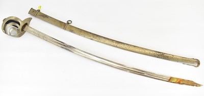 Lot 412 - A 19th century light cavalry sword with...
