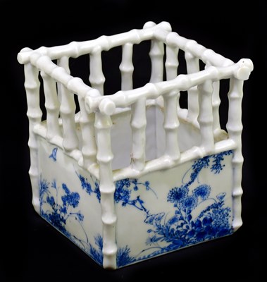 Lot 1203 - An early 20th century Japanese blue and white...