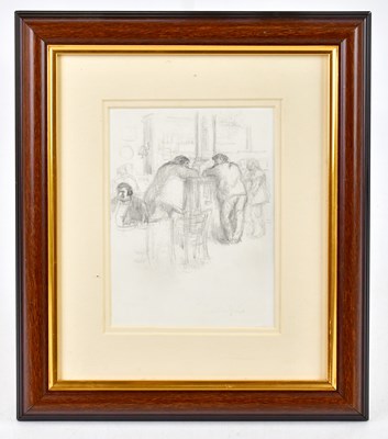 Lot 704 - ROGER HAMPSON (1925-1996); pencil drawing,...