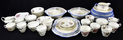 Lot 1366 - WINSTON BONE CHINA; a floral decorated part...