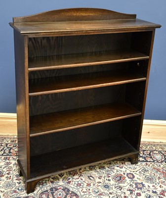 Lot 1619 - An early 20th century oak freestanding...