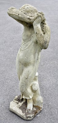 Lot 1516 - A decorative reconstituted stone figure of a...