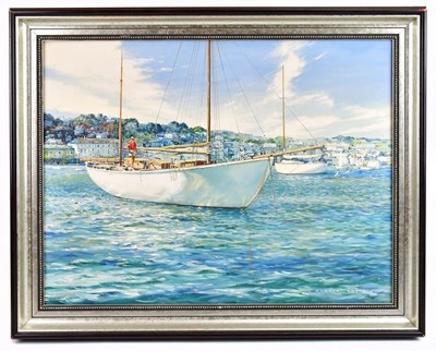 Lot 750 - DONALD GRIEG RMSA FRSA (1916-2009); oil on...