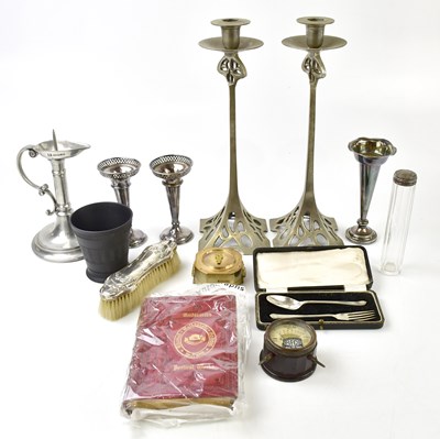 Lot 1164 - A decorative pair of modern Art Nouveau...