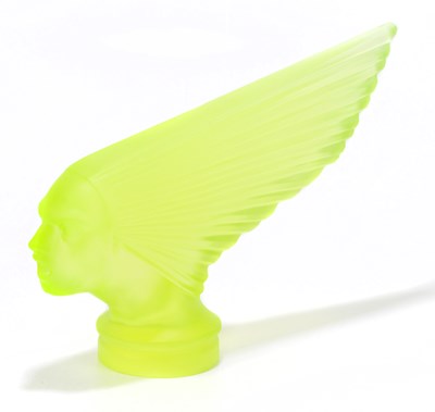Lot 1224 - A uranium tinted yellow glass model based on...