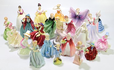 Lot 1232 - ROYAL DOULTON; twenty-two various figures (22)...