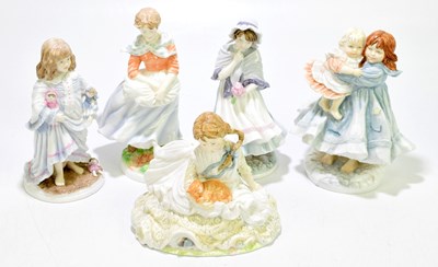 Lot 1238 - ROYAL WORCESTER; five figures, inlcuding 'Safe...