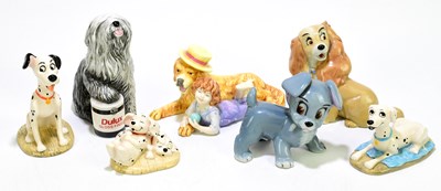 Lot 1239 - Seven various dog figures, including Wade and...