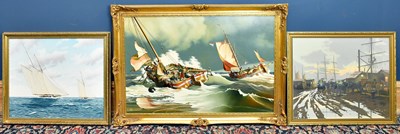 Lot 789 - G T BROWN; three oils on canvas, two with...