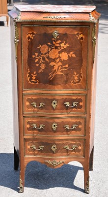 Lot 1528 - A circa 1900s French kingwood and walnut...