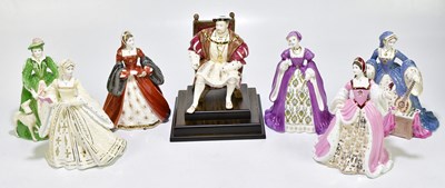 Lot 1240 - WEDGWOOD; seven limited edition figures, Henry...