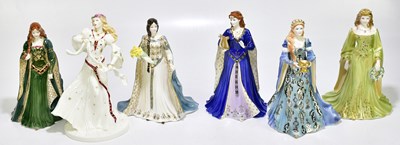 Lot 1252 - ROYAL WORCESTER; six figures comprising 'The...