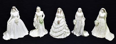 Lot 1256 - COALPORT; five figures comprising 'The Queen'...
